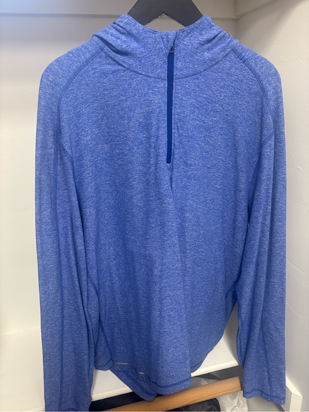 lululemon athletica Men's Blue Quarter-Zip Hoodie